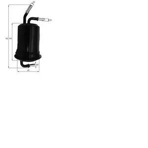 Mahle KNECHT FILTER Filtre à carburant pour KIA: Rio (Ref: KL 488) pas cher