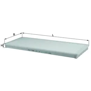Filtre, air de l'habitacle MAHLE LA 55/1 pas cher