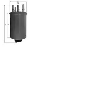 MAHLE KNECHT FILTER Filtre à carburant pour JAGUAR: XJ, XF, S-Type (Ref: KL 451) pas cher