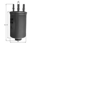 Comparateur de prix : Filtre à carburant, 80,5 mm MAHLE, par ex. pour Tata, Ssangyong, Ford, Jaguar, Hyundai, KIA