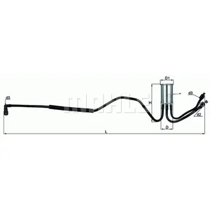 Mahle KNECHT FILTER Filtre à carburant pour CHRYSLER: Grand Voyager, Voyager (Ref: KL 553) pas cher