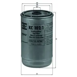 MAHLE KNECHT FILTER Filtre à carburant (Ref: KC 102/1) pas cher