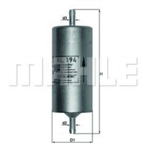 Mahle KNECHT FILTER Filtre à carburant pour FIAT: Cinquecento (Ref: KL 194) pas cher