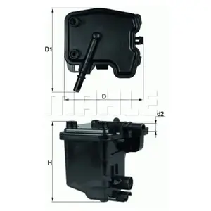 Mahle Filtre à carburant KNECHT KL 431D - Réf. KNEKL 431D pas cher