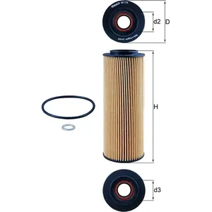 Comparateur de prix : Mahle KNECHT FILTER Filtre à huile pour KIA: Borrego & HYUNDAI: ix55 (Ref: OX 775D)