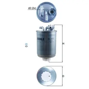 KNECHT FILTER Filtre à carburant pour VOLKSWAGEN: Lupo, Polo & SEAT: Arosa (Ref: KL 410D) pas cher