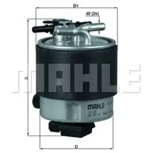 Mahle KNECHT FILTER Filtre à carburant pour NISSAN: Qashqai (Ref: KL 440/19) pas cher