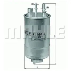 MAHLE KNECHT FILTER Filtre à carburant pour OPEL: Meriva & VAUXHALL: Meriva (Ref: KL 630)