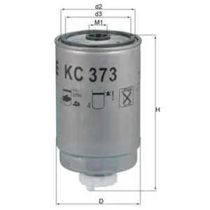Filtre à carburant KC 373 Mahle KC373 pas cher