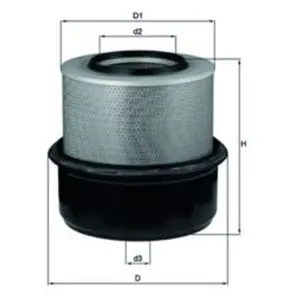 Filtre À Air Lx 80 Mahle Mercedes-Benz; Renault Trucks Mahle Lx80