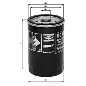 Mahle KNECHT FILTER Filtre à huile pour AUDI: Quattro, 200 (Ref: OC 78)Vendu parpiecesauto.fr