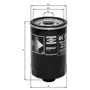 Knecht Filtre à huile, 93,2 mm MAHLE, par ex. pour Volvo, VW pas cher