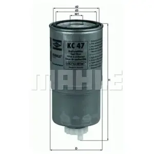 Knecht KC 47 Filtro Olio Motore – Diametro 81mm, Altezza 183,5mm, Alta Qualità MAHLE