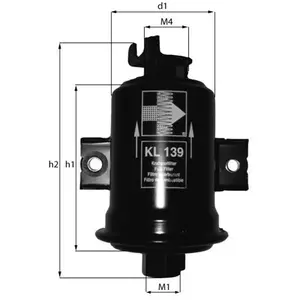 Mahle KNECHT FILTER Filtre à carburant pour TOYOTA: Corolla, Starlet (Ref: KL 140) pas cher