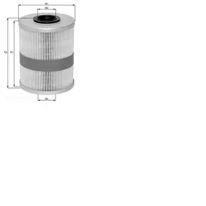 Filtre à carburant, 71,1 mm MAHLE, par ex. pour Opel, Vauxhall, Saab pas cher