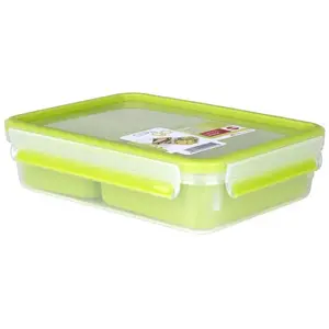Emsa - Clip & Go Snack rechteckig mit Einsätzen 1,2l pas cher