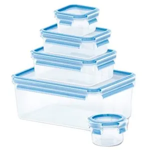 Comparateur de prix : EMSA 508568 CLIP & CLOSE 3D PERFECT CLEAN LOT DE 5 BOÎTES ALIMENTAIRE