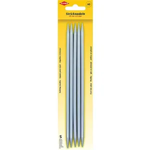 Kleiber + Co. GmbH Knitting Needles/Stockings, Metal, Gray, 23 cm x 6 mm