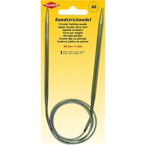 Kleiber + Co. GmbH Rundstricknadel Aiguille à Tricoter Circulaire, Métal, Gris, 5 mm