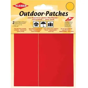 KLEIBER Patch d'extérieur, autocollant, 65 x 120 mm, rouge