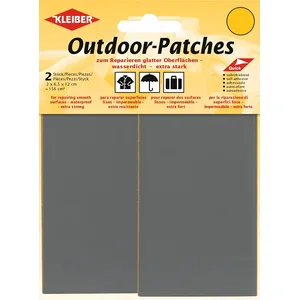 KLEIBER Patch de Réparation Outdoor Autocollant 65 x 120 mm Gris