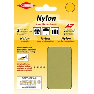 KLEIBER Pièce de réparation nylon, autocollant, beige