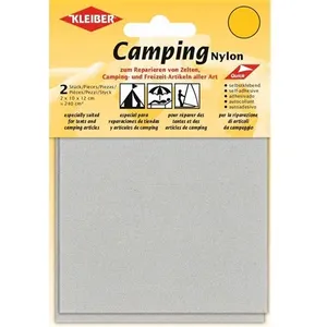 Kleiber Patchs Style Toile Nylon imperméables Autocollants, Gris Clair
