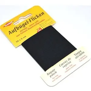 KLEIBER Patch thermocollant Zephir, 300 x 60 mm, noir