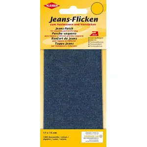 Kleiber Patch thermocollant pour jeans - Bleu foncé