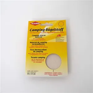 KLEIBER Tissu thermocollant de camping, rouge/blanc ()