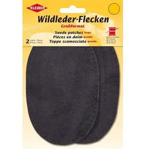 KLEIBER Patch à coudre en daim, 155 x 100 mm, gris ()