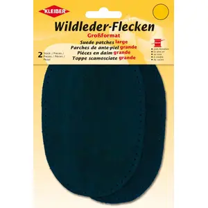 Kleber Kleiber Grands Patchs en Daim à Coudre/Pantalon/Manches, Bleu Marine pas cher