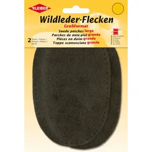 Kleiber Grands Patchs en Daim à Coudre/Pantalon/Manches, Marron
