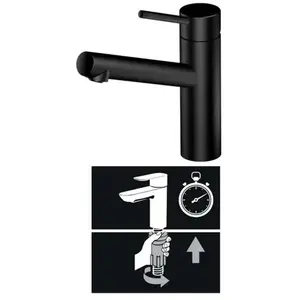 Lenz 46060451 IRA Robinet d'évier, Noir Mat pas cher
