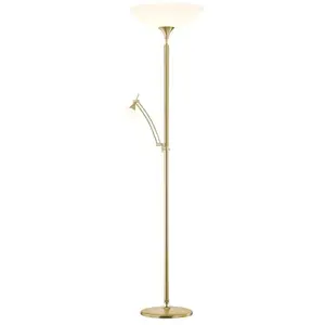 BANKAMP OPERA Lampadaire LED à 2 sources lumineuses, avec bras de lecture, 6019/2-01,