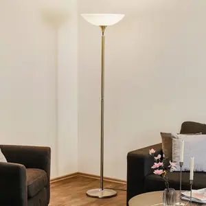 BANKAMP Opera lampadaire LED avec variateur tactile, nickelVendu parluminaire