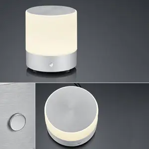 BANKAMP Button lampe à poser LED H18,5 cm alu pas cher