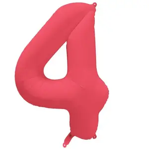 Comparateur de prix : Ballon Neon Rouge : Chiffre 4