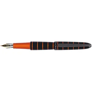 Diplomat, Stylo, Stylo plume Elox ring noir/orange 14 kt (1x) pas cher