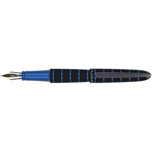 Diplomat, Stylo, Stylo plume Elox ring noir/bleu 14 kt (1x) pas cher