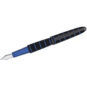Diplomat, Stylo, Stylo plume Elox ring noir/bleu (1x) pas cher