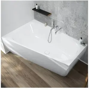 Hoesch iSENSI Baignoire d’angle, avec tablier, 3955.010,
