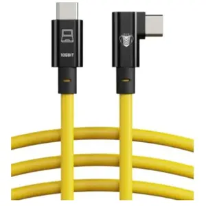 Comparateur de prix : CobraTether Câble USB-C vers USB-C 90°, 5 m, Jaune