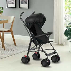 Poussette pliable Bebe-MENGDA-Poussette citadine-Avec Cotons et Moustiquaire-Pour les bébés de 0 à 36 mois-Jusquà 25 kg