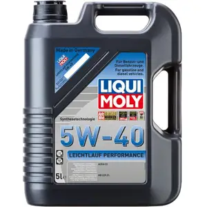 Huile moteur antifriction performance 5W-40 5L Liqui Moly pas cher