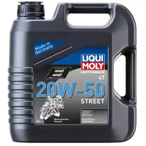 Comparateur de prix : Huile Moteur Minérale 4t 20w50 Street Pour Moto Liqui Moly 4l