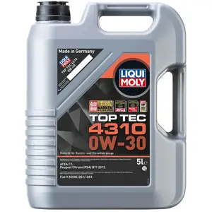 Comparateur de prix : Huile moteur antifriction moderne top tec 4310 0W30 5L Liqui Moly