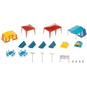 Faller - Modélisme accessoires de décor HO - Jeu de tentes de camping