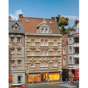 Faller - Modélisme commerce et industrie H0 - Immeuble urbain Allianz et magasin thé & épices