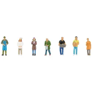 Figurines Modélisme HO - FALLER - Marché hebdomadaire II - Blanc - Adulte - Coloris Unique